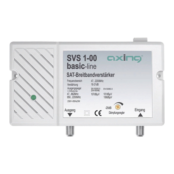 axing basic-line Series Operation Instructions