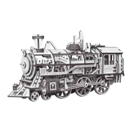 NATURE & DECOUVERTES STEAM LOCOMOTIVE Assembly Instructions Manual