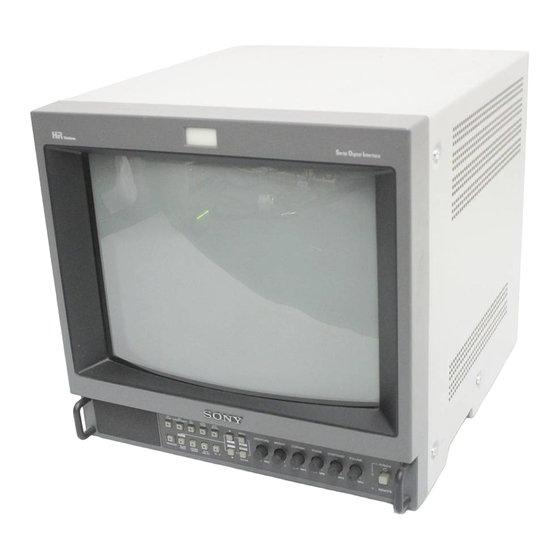 Sony TRINITRON BVM-14M4DJ Operation Manual