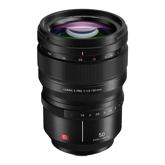Panasonic LUMIX S-X50E Operating Instructions Manual