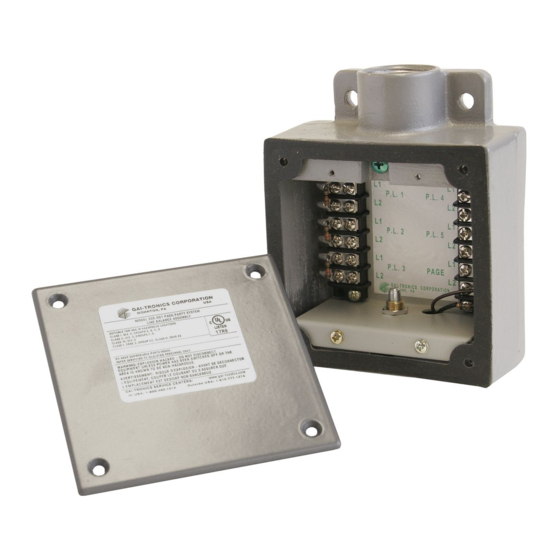 Hubbell GAI-Tronics 305-001 Manual