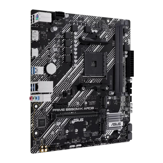 Asus PRIME B550M-K ARGB Quick Start Manual