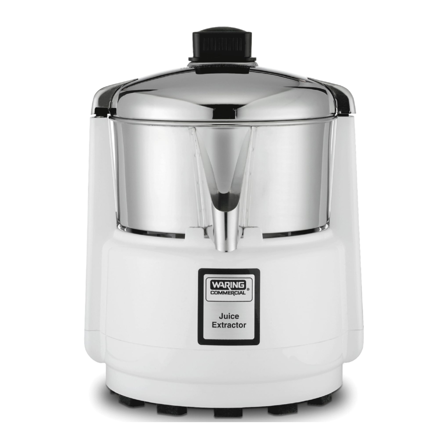 WARING COMMERRCIAL 6001C IB - Bar Juice Extractor Manual