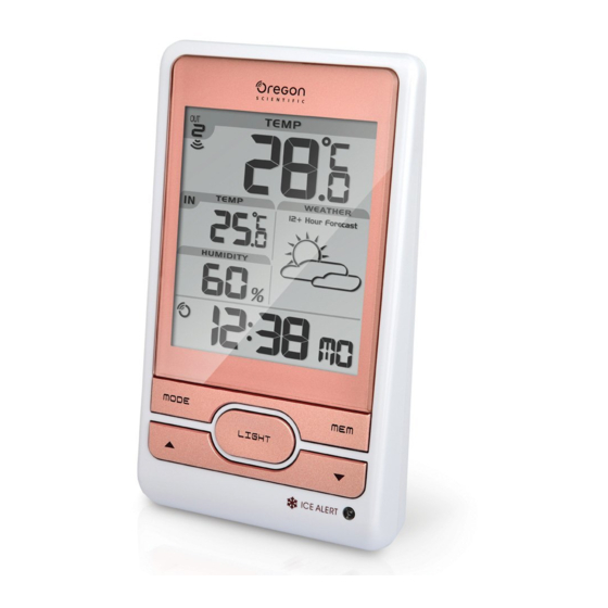 Oregon Scientific BAR208S / BAR208SA Advanced Wireless Weather Station with  Atomic Time - Color LCD Screen