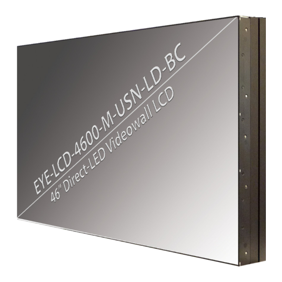 User Manuals: Eyevis EYE-LCD-4600-M-USN-LD-BC Displays