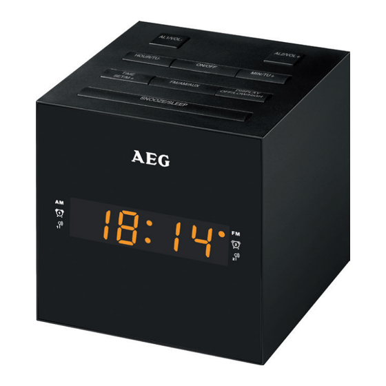 AEG MRC 4143 Radio Despertador Infantil