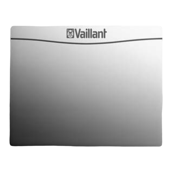 Vaillant VR 920 Safety & Instruction Manual