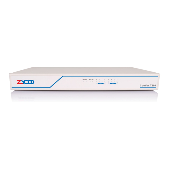 Zycoo CooVox T200 Quick Installation Manual