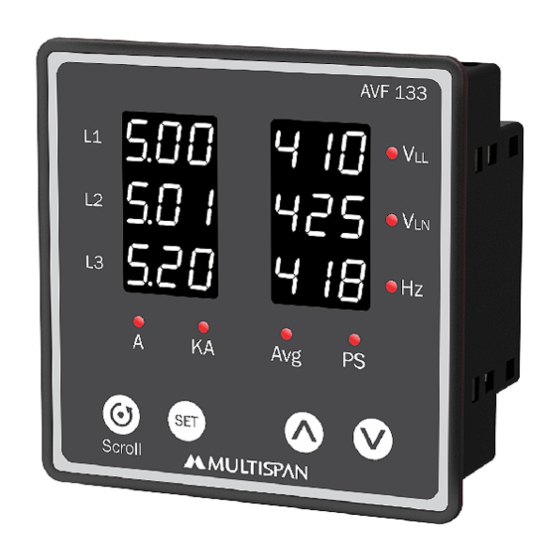MULTISPAN AVH-133 Manual Manual