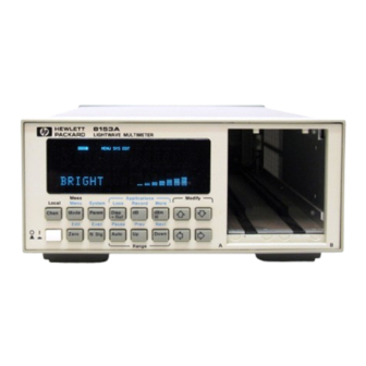 HP 8153A Service Manual
