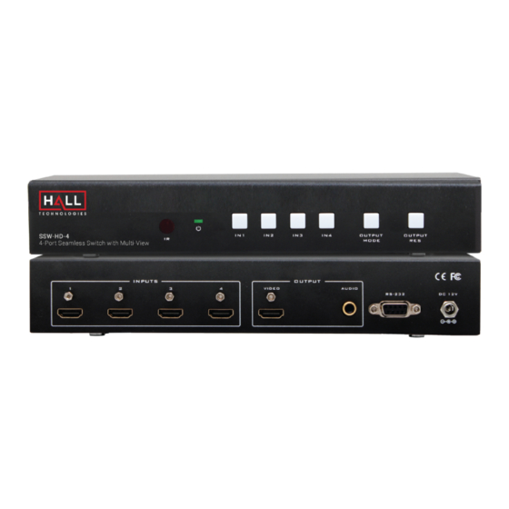 Hall Technologies SSW-HD-4A User Manual
