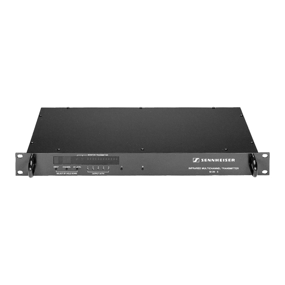 Sennheiser SI 29-5 Instructions For Use Manual