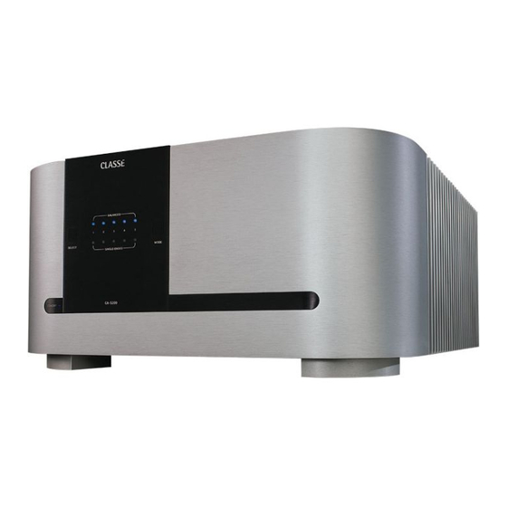 Classe Audio CA-5200 - MANUEL 3 Owner's Manual