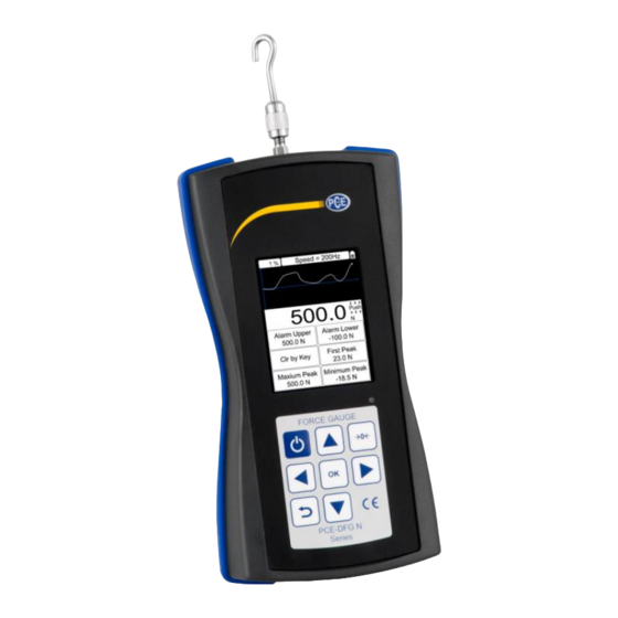 PCE Instruments PCE-DFG N 20K User Manual