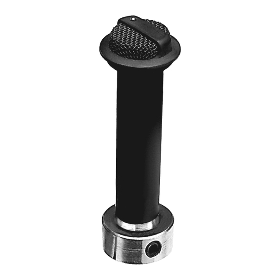 Crown MINI-BOUNDARY MB-3 Quick Start Manual