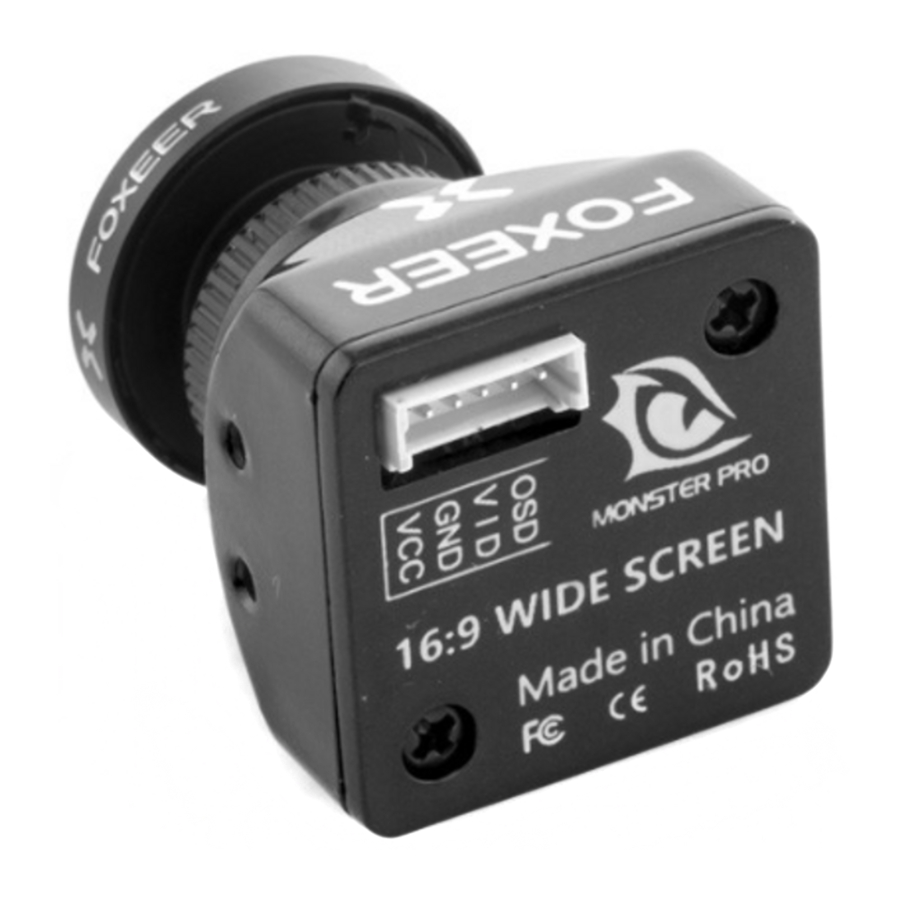 FOXEER Monster - 1200TVL 16:9 Widescreen Camera Manual
