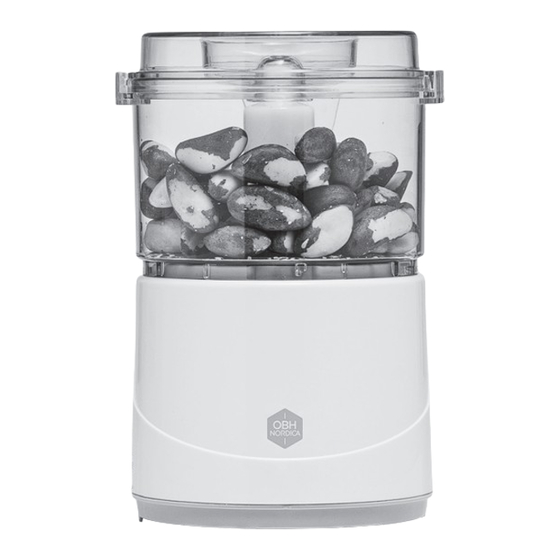 OBH Nordica mini chopper quick User Manual