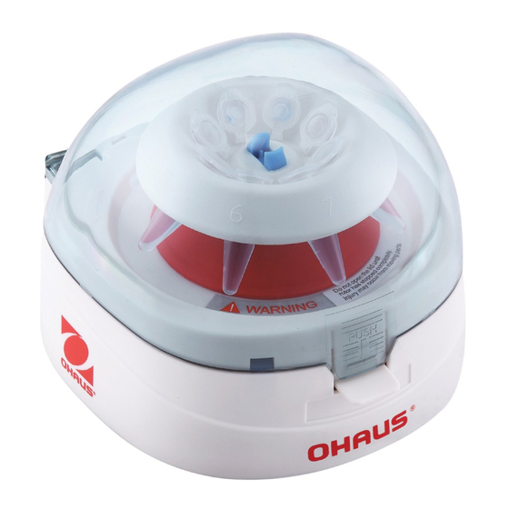 OHAUS Frontier FC5306 Mini Centrifuge Manuals