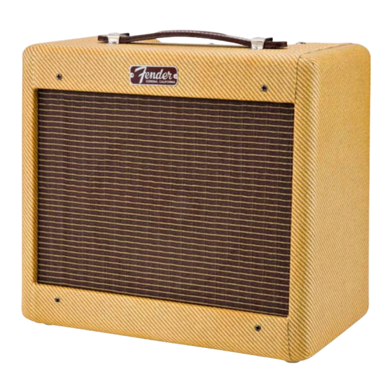 Fender 57 Champ Owner's Manual