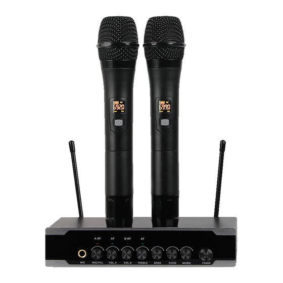 Pyle PDWM2122 UHF Wireless Microphone Manuals