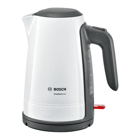 Bosch TWK6A GB Series Instruction Manual