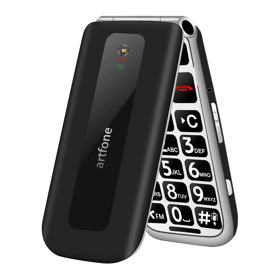 Artfone F20 - Big Button Mobile Phone with SOS Button Manual | ManualsLib