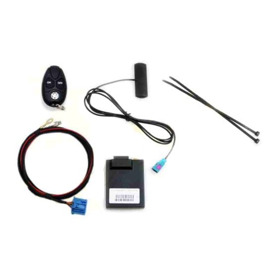 Webasto Telestart T91 Installation Manual