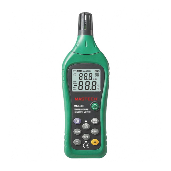 Mastech MS6508 Manual