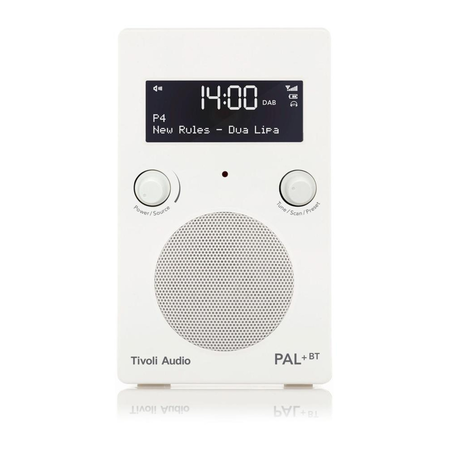 Tivoli Audio PAL+ BT Quick Start Manual