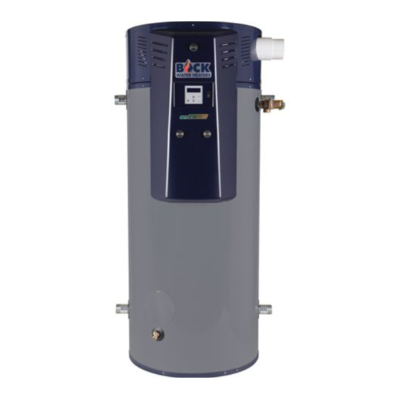 Bock Water heaters OT125 Installation And Operation Instruction Manual