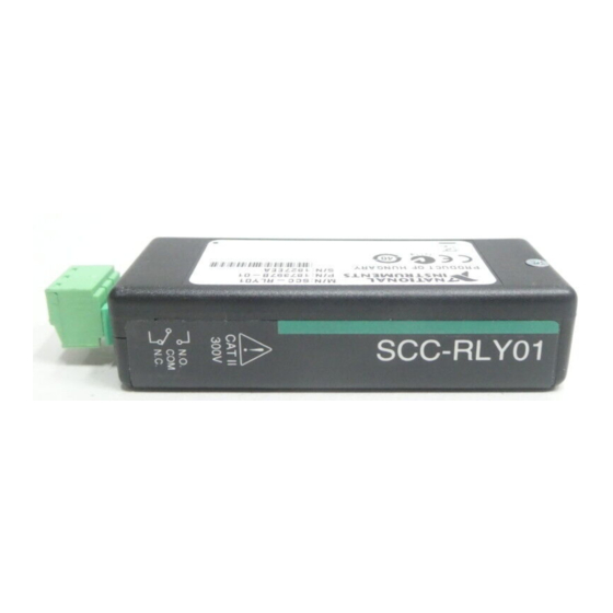 National Instruments SCC-RLY01 User Manual