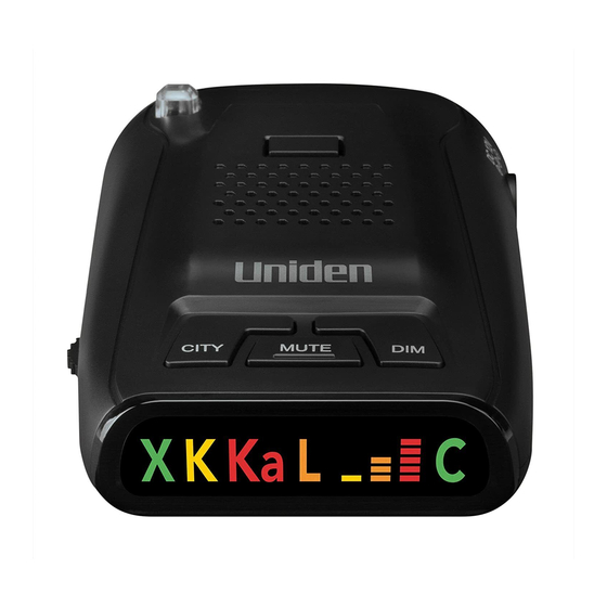 Uniden DFR1 Quick Start Manual