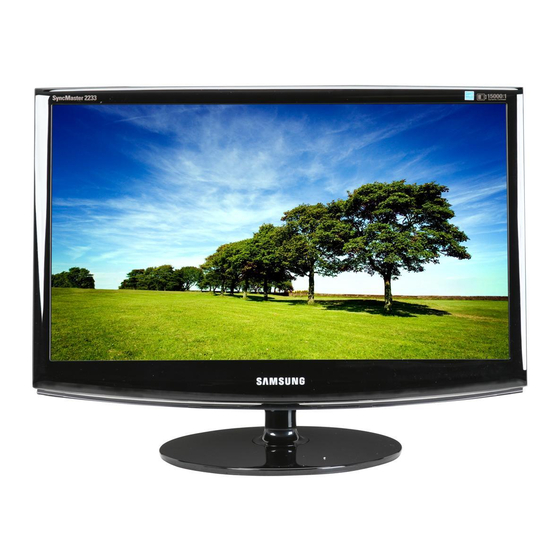 Samsung 2233SW - Full HD Widescreen LCD Monitor Manual Del Usuario