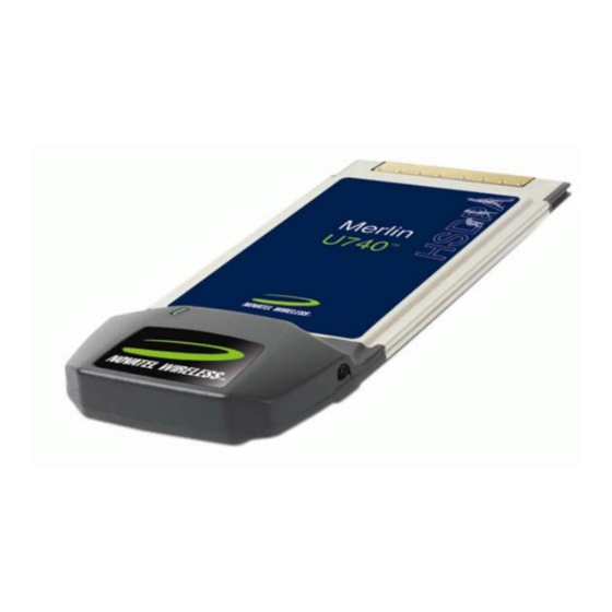 Novatel Merlin U730 Installation Instructions Manual