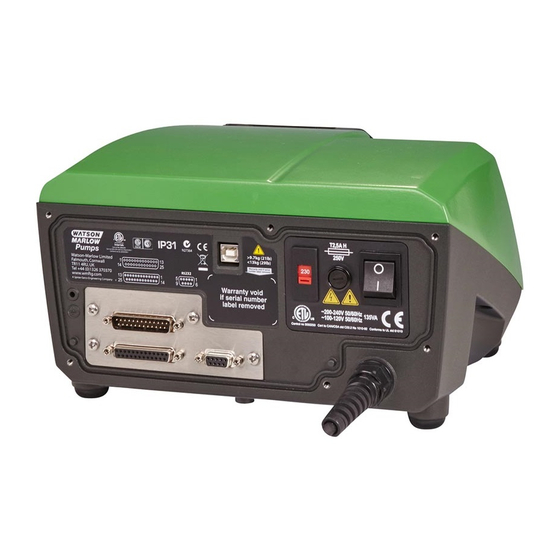 Watson-Marlow 530 Bp Installation, Operating And Maintenance Manual