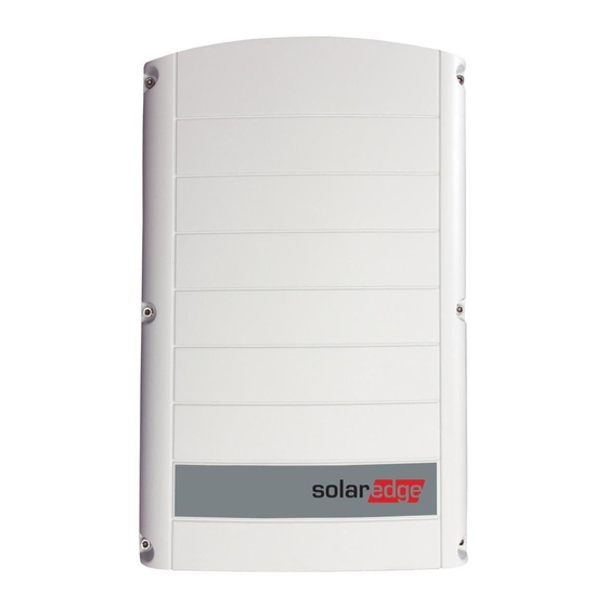 SolarEdge SE Series Installation Manual