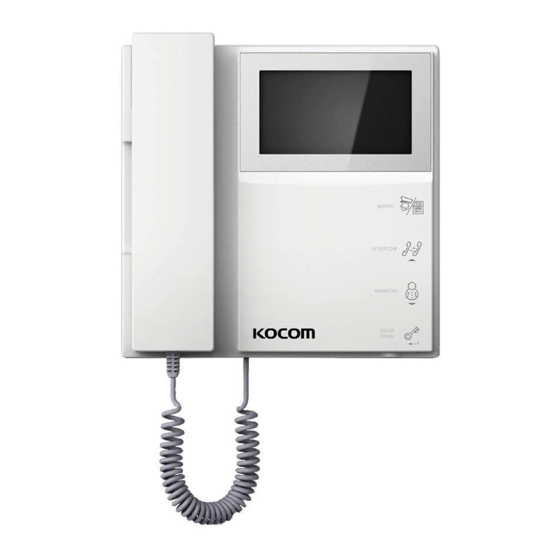 KOCOM KCV-464 Manual
