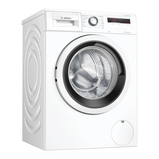 Bosch WAN28004GB User Manual And Installation Instructions