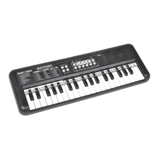 Bontempi 15 3700 Owner's Manual