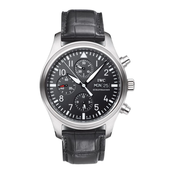 iwc FLIEGERUHR Operating	 Instruction