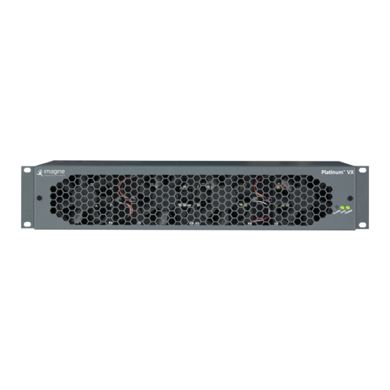 Imagine Platinum VX Installation And Operation Manual