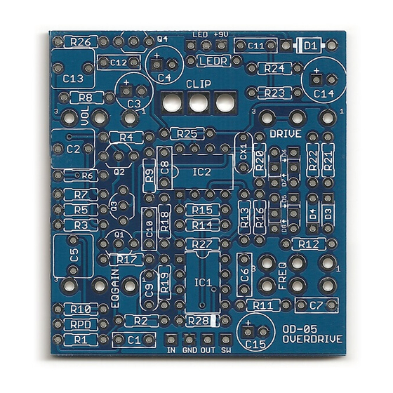 Aion Electronics Fractal Overdrive Quick Start Manual