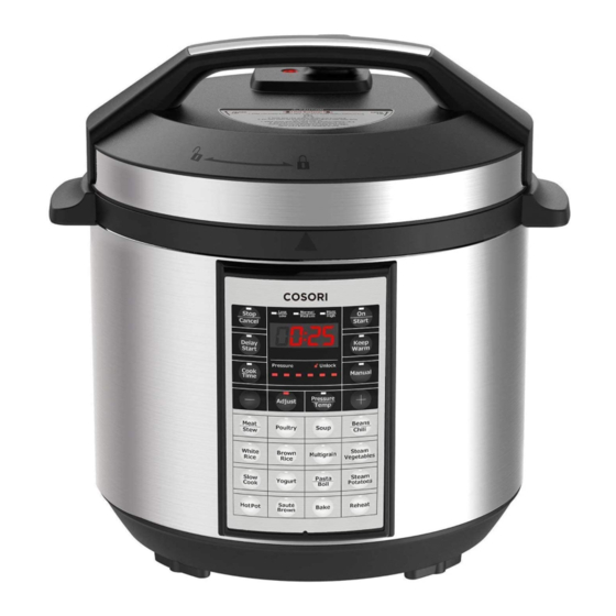 Cosori Pressure Cooker CP016-PC Manual