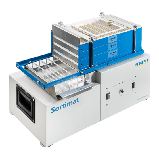 Pfeuffer Sortimat K3 Operating Instructions Manual