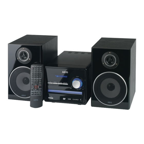 User Manuals: AEG MC 4434 DVD Stereo System