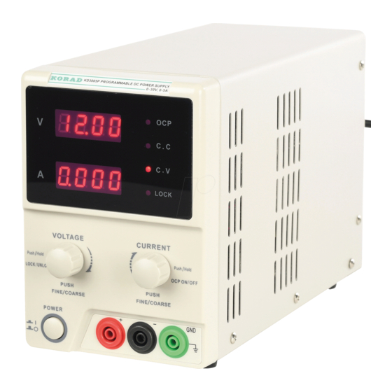 RND 320-KD3005P User Manual