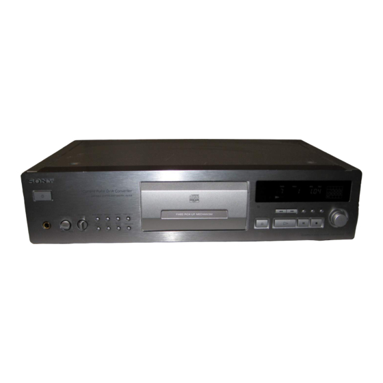 Sony CDP-XB630 Operating Instructions Manual