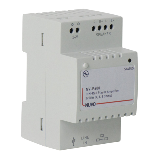 Nuvo NV-P600 Installation Instructions Manual