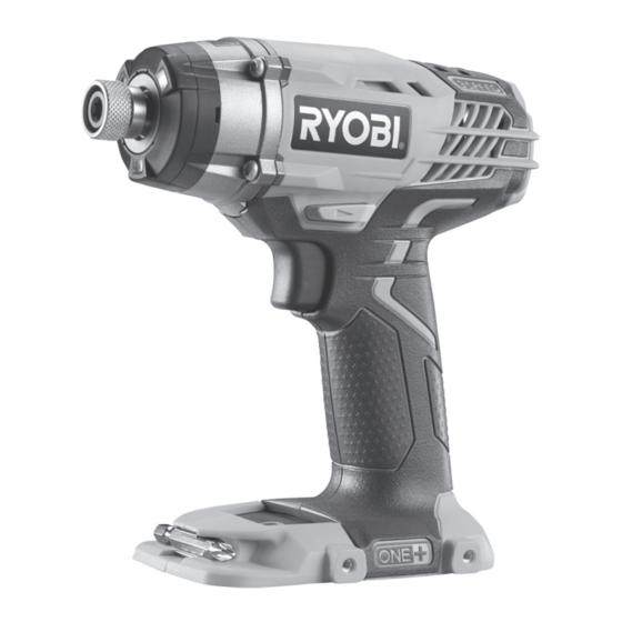 Ryobi ONE+ R18ID3 Original Instructions Manual