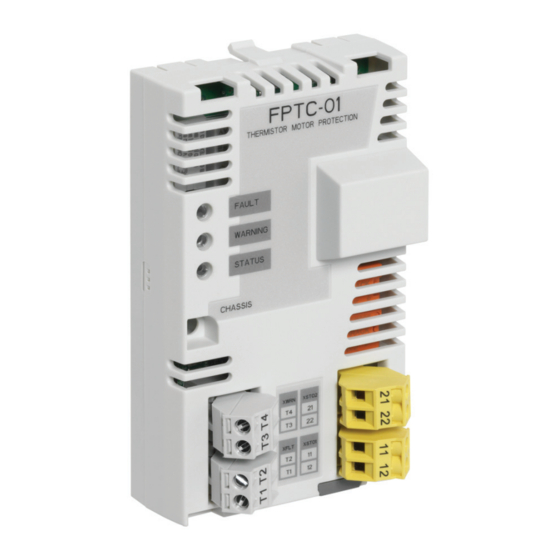 User Manuals: ABB FPTC-01 Thermistor Protection Module